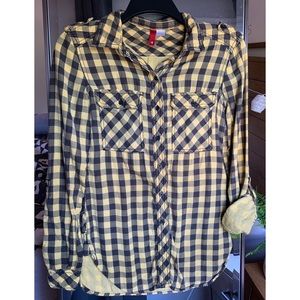 H&M Plaid Button Up